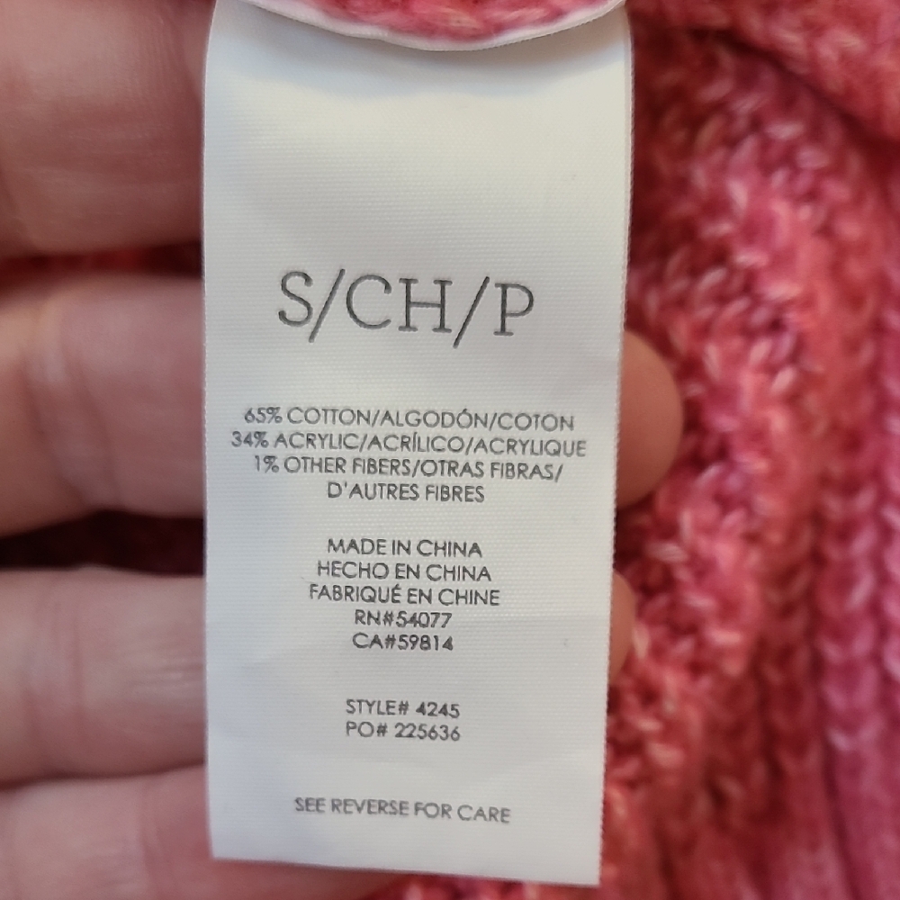Cabi Vibrant Pink Cable Knit Sweater‎ - Picture 14 of 14